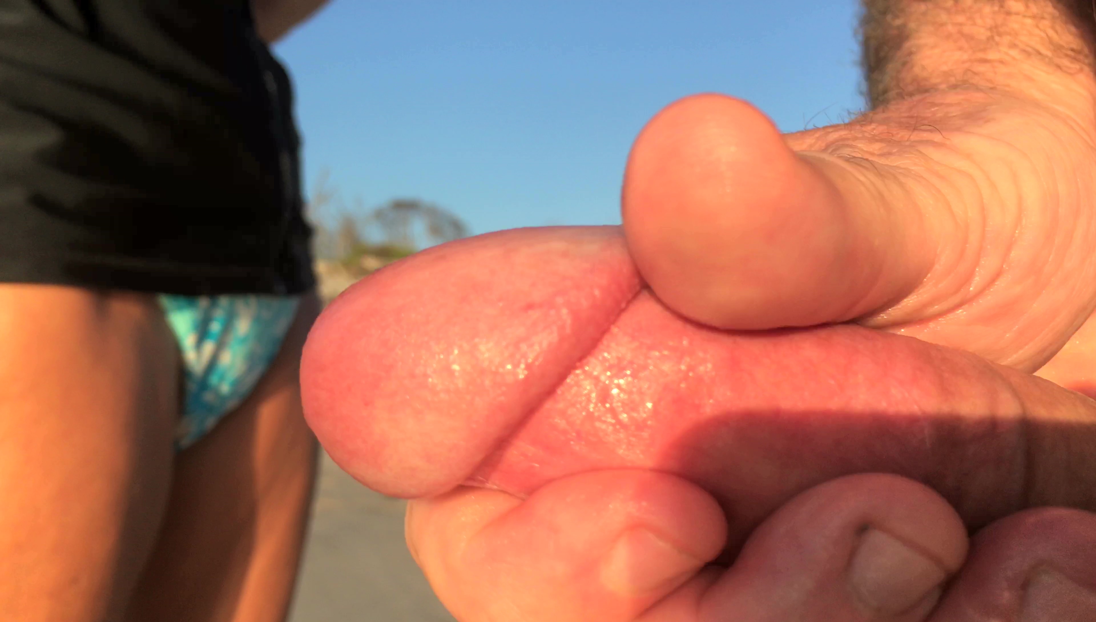 Public erection CFNM flasher cumshot masturbation — 25