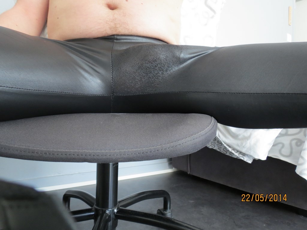 sodomaniac masturbante in black latex pant — 15